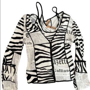 Galliano Newspaper/Zebra set